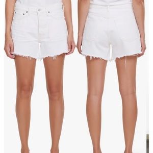 Parker High Waist Cutoff Denim Shorts